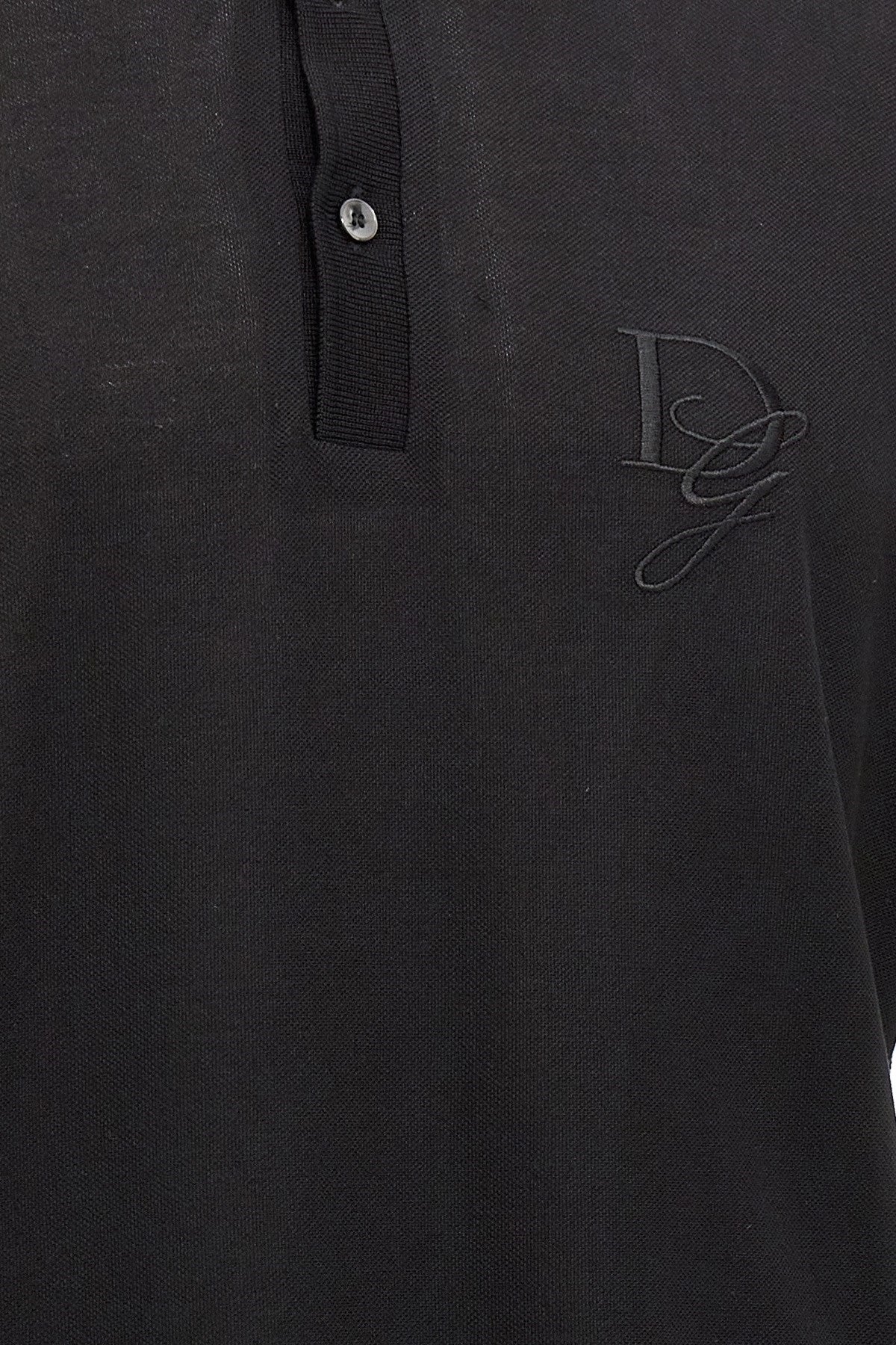 Dolce & Gabbana Men Logo Embroidery Polo Shirt