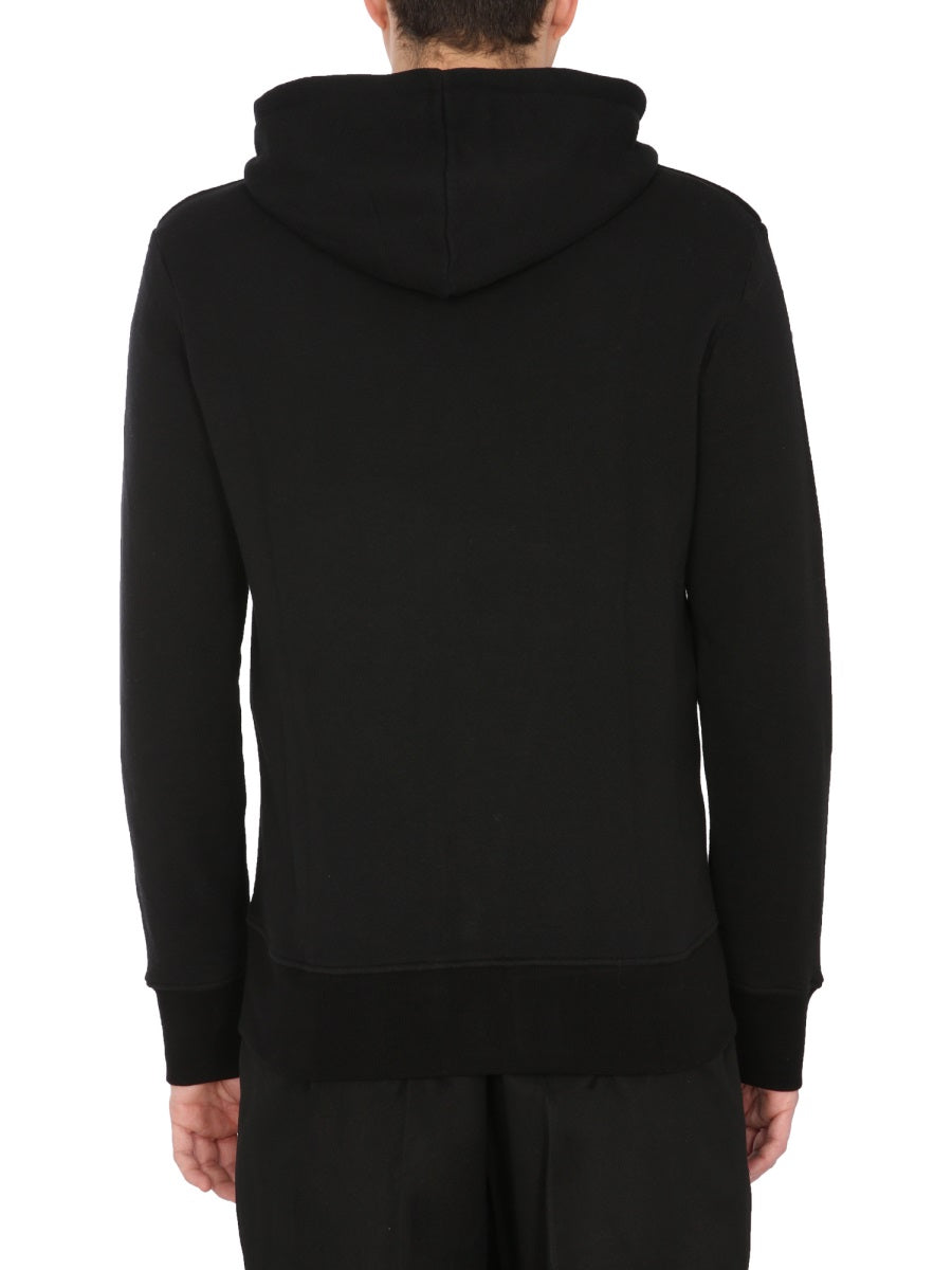 Alexander Mcqueen Men Hooded Sweatshirt With Zip