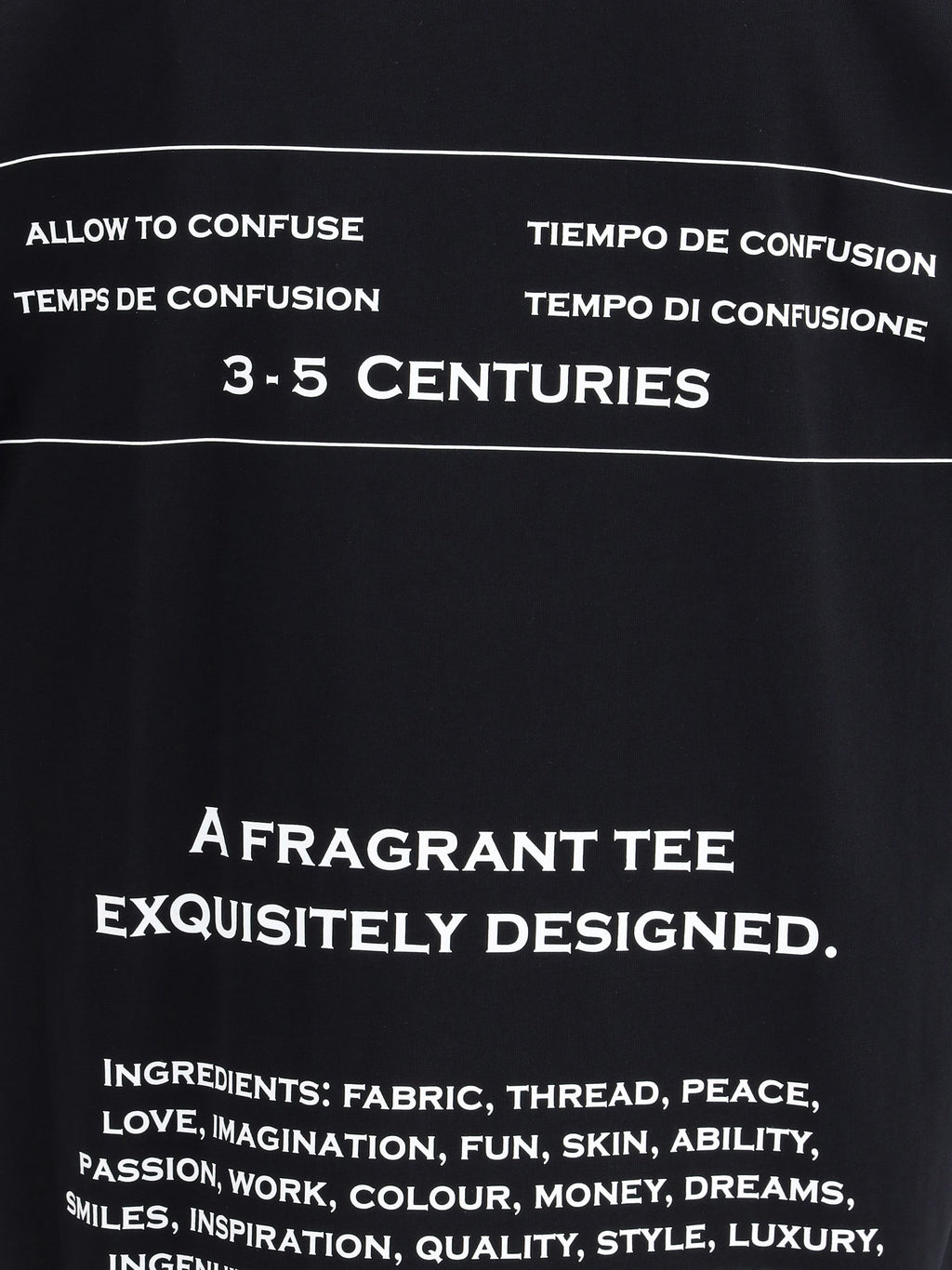 Moschino Men T-Shirt Whit Maxi Print