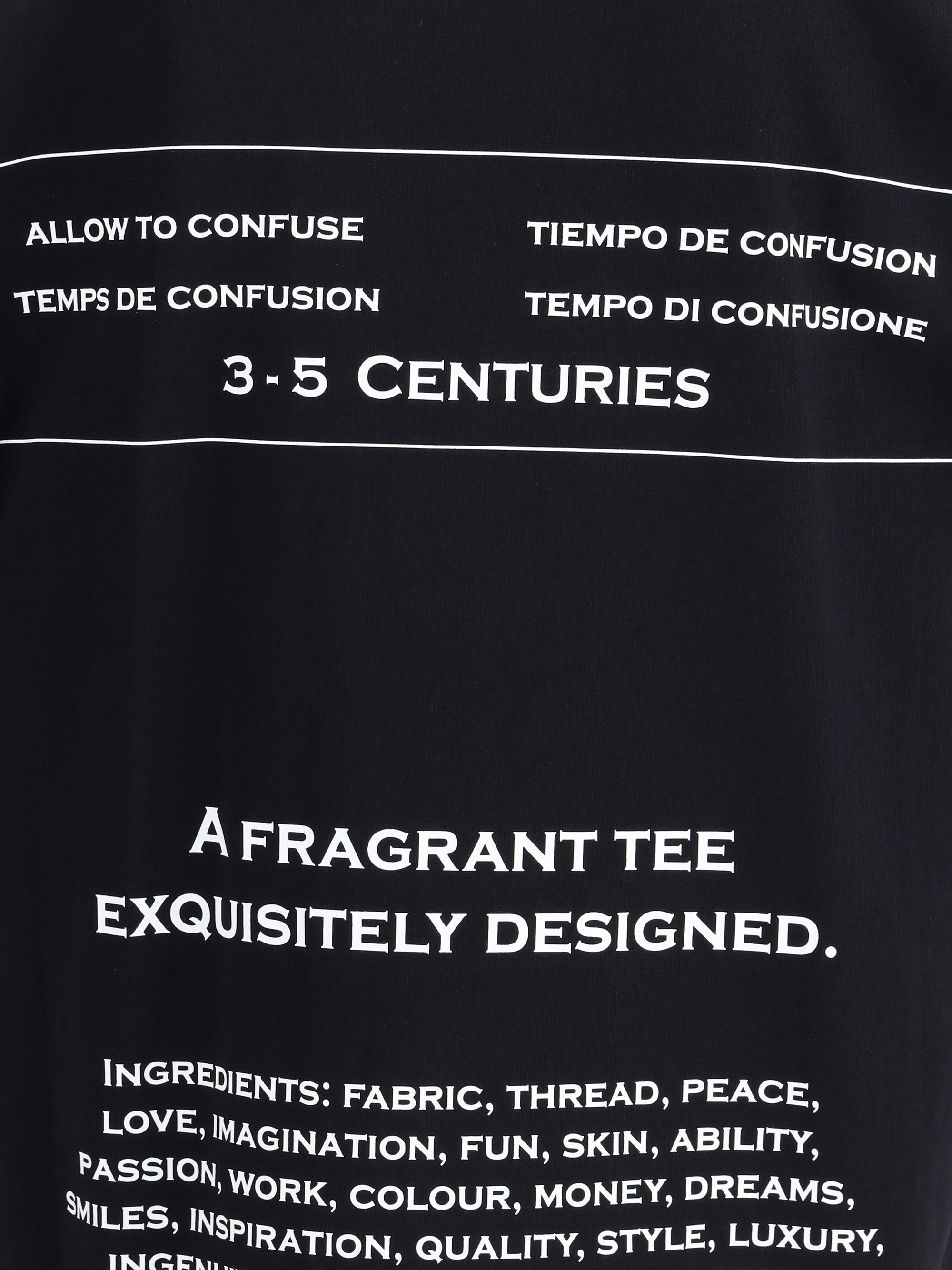 Moschino Men T-Shirt Whit Maxi Print