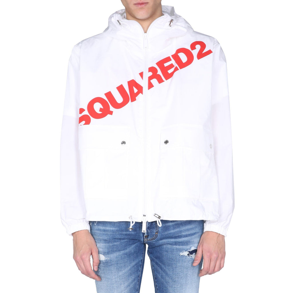 Dsquared2 Logo Hooded Windbreaker Men