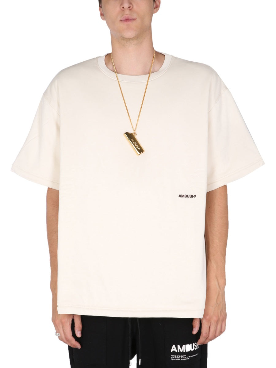 Ambush Men Padded T-Shirt With Embroidered Logo