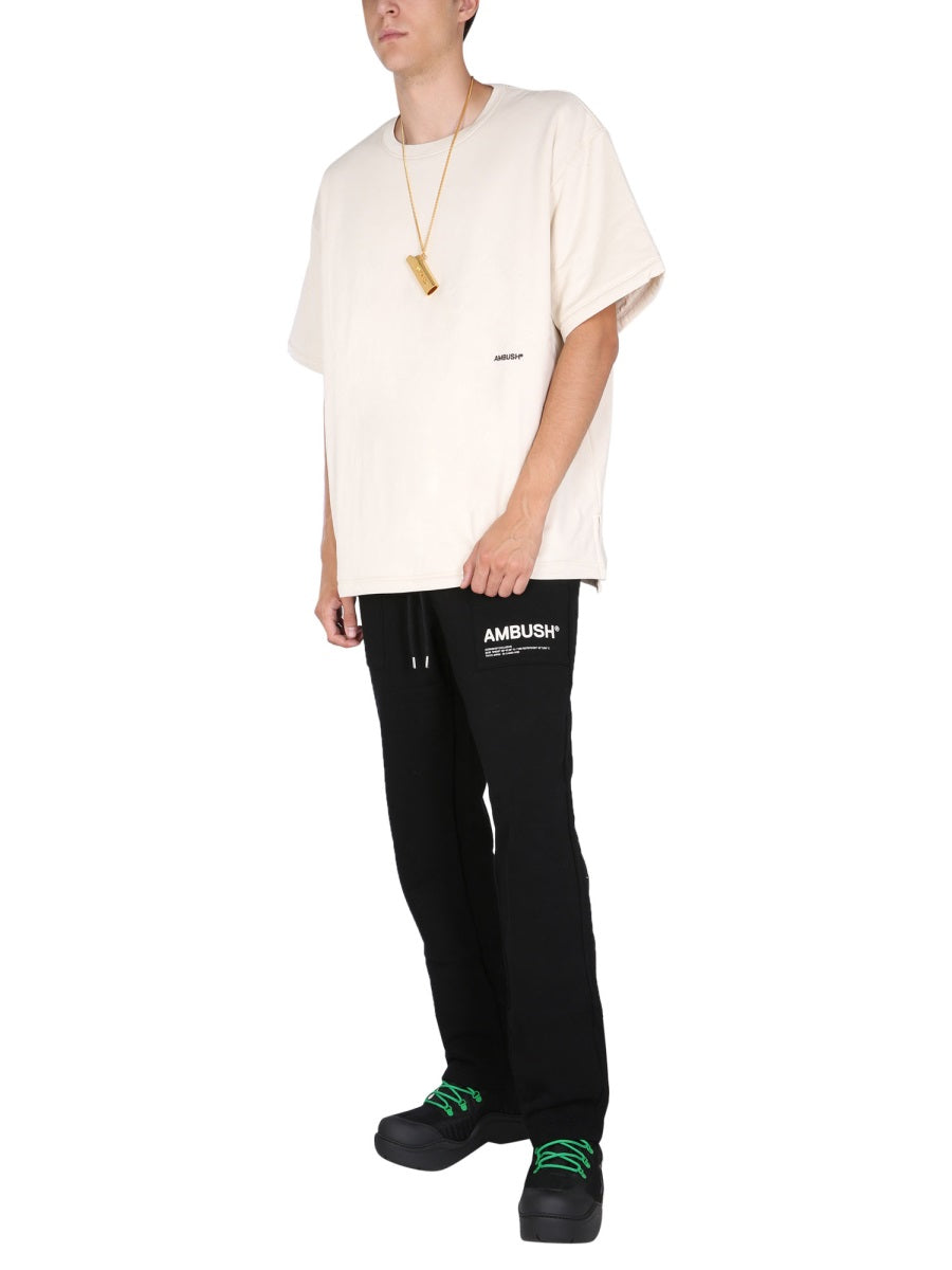 Ambush Men Padded T-Shirt With Embroidered Logo