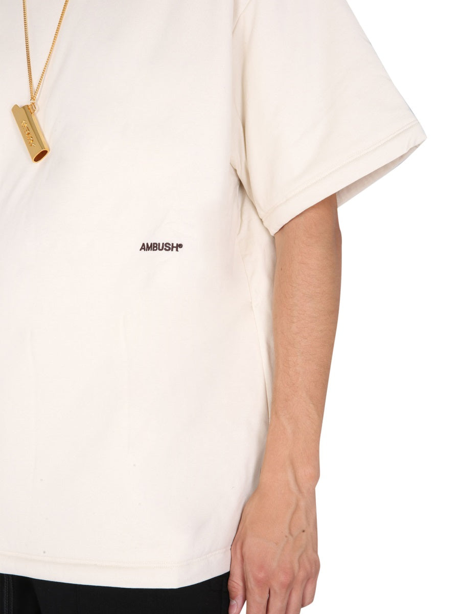 Ambush Men Padded T-Shirt With Embroidered Logo