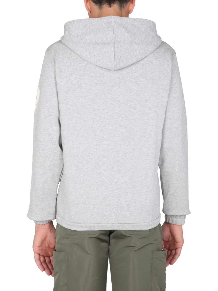 Alexander Mcqueen Men Sweatshirt With Embroidered Skull
