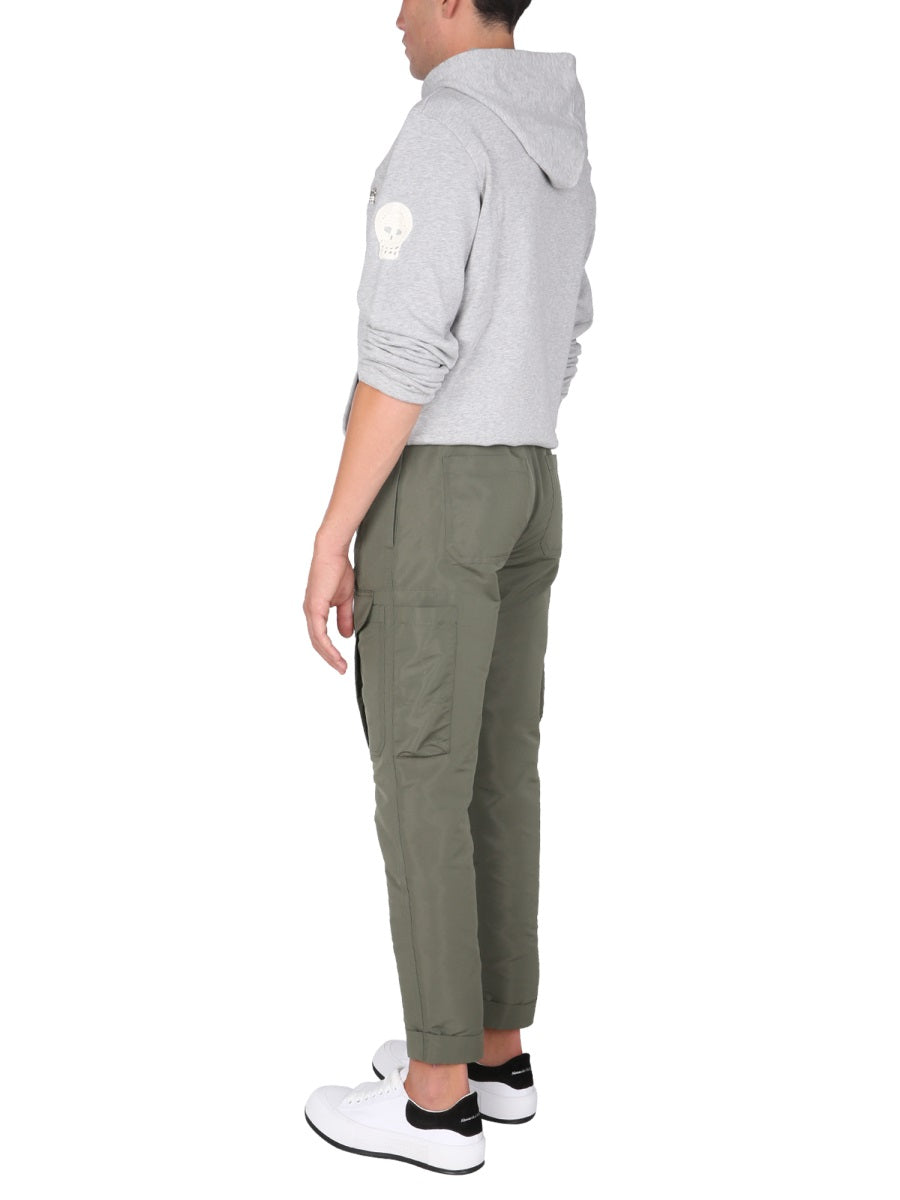 Alexander Mcqueen Men Sweatshirt With Embroidered Skull