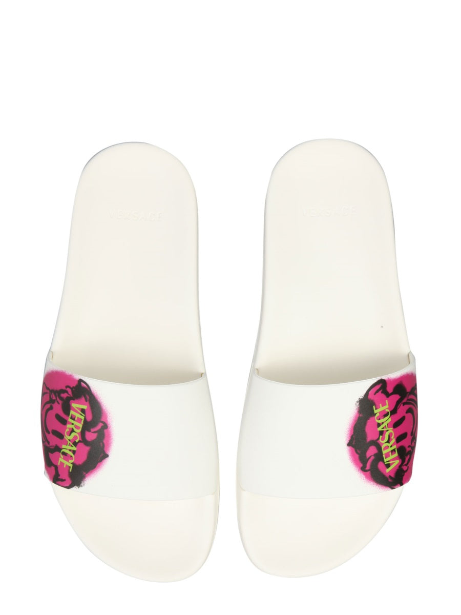 Versace Women Medusa Smiley Slide Sandals