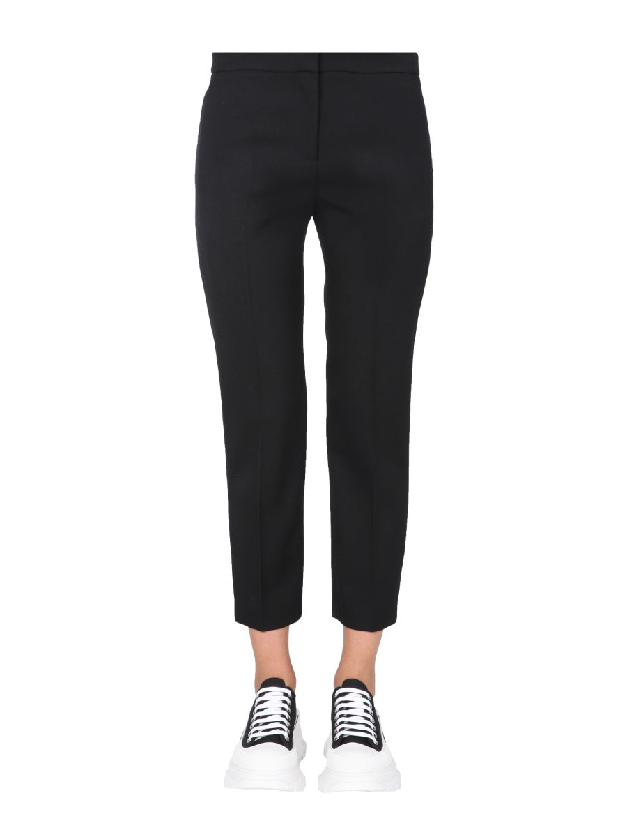 Alexander Mcqueen Women Cropped Straight Trousers