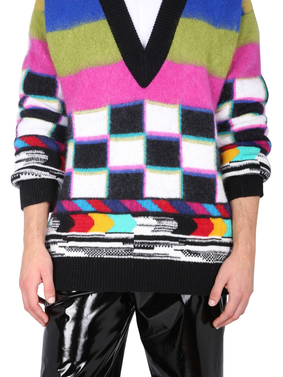 Dolce & Gabbana Men "Glitch" Sweater