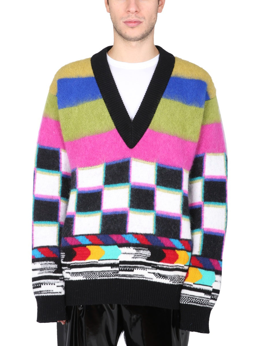 Dolce & Gabbana Men "Glitch" Sweater