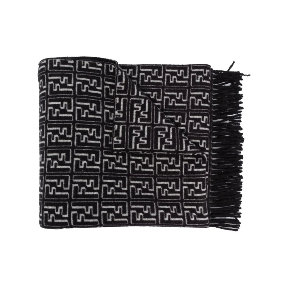 Fendi Black Scarves Men