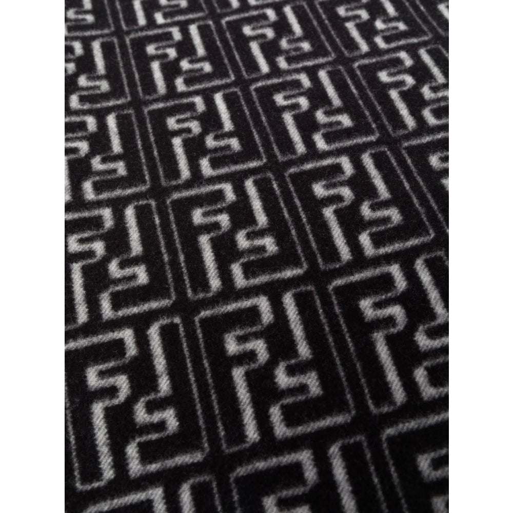 Fendi Black Scarves Men