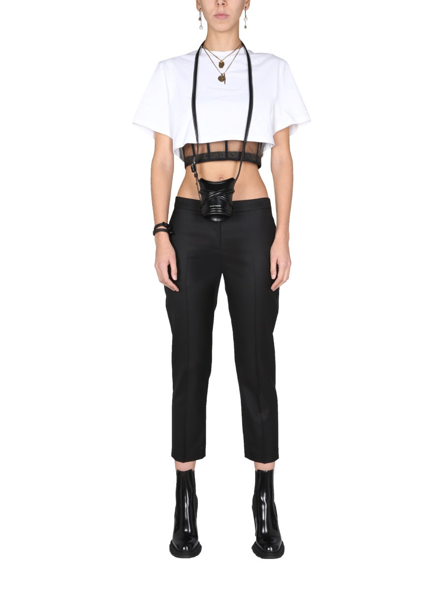 Alexander Mcqueen Women Cropped Trousers