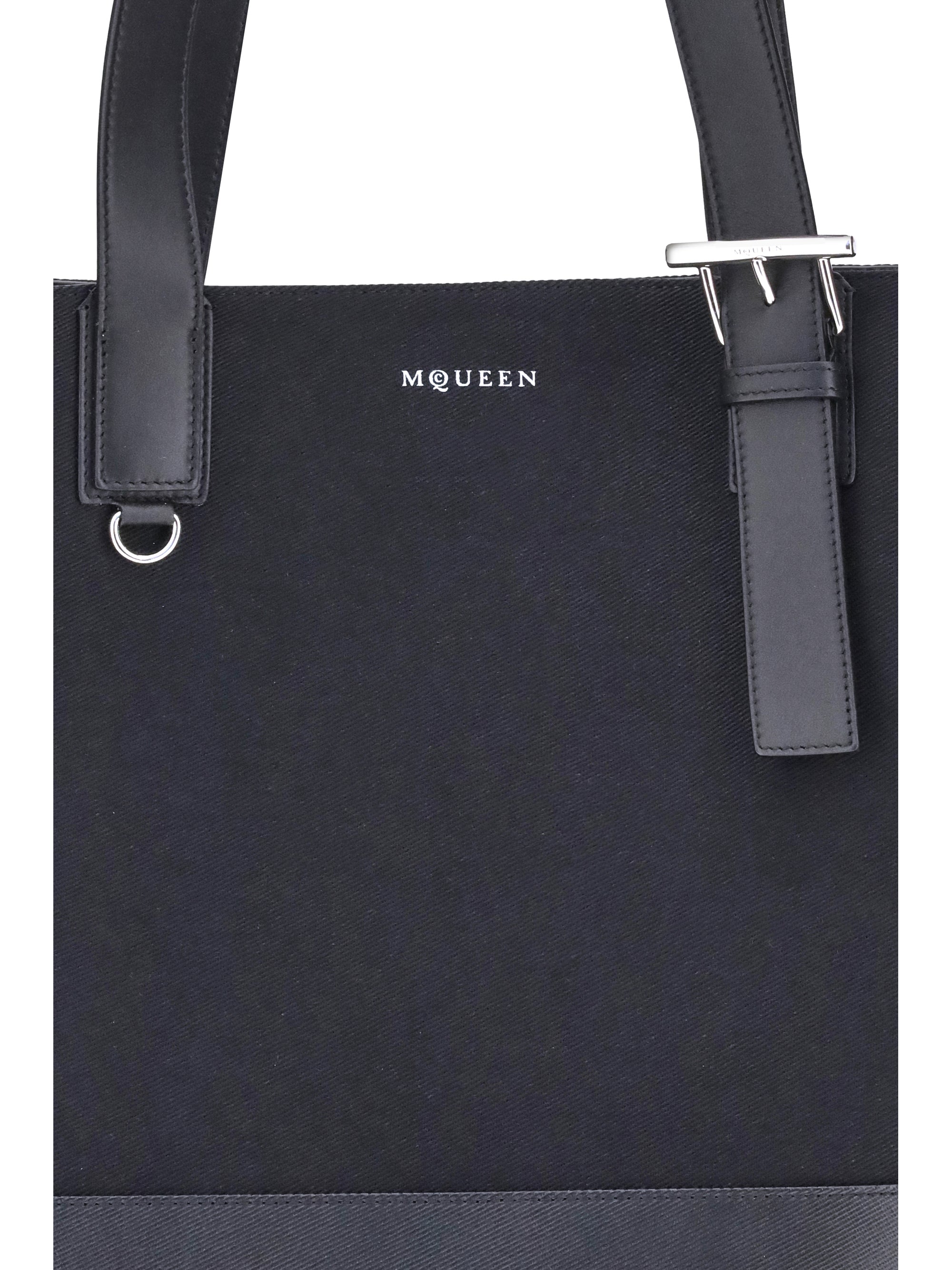 Alexander Mcqueen Men Canvas Tote Bag