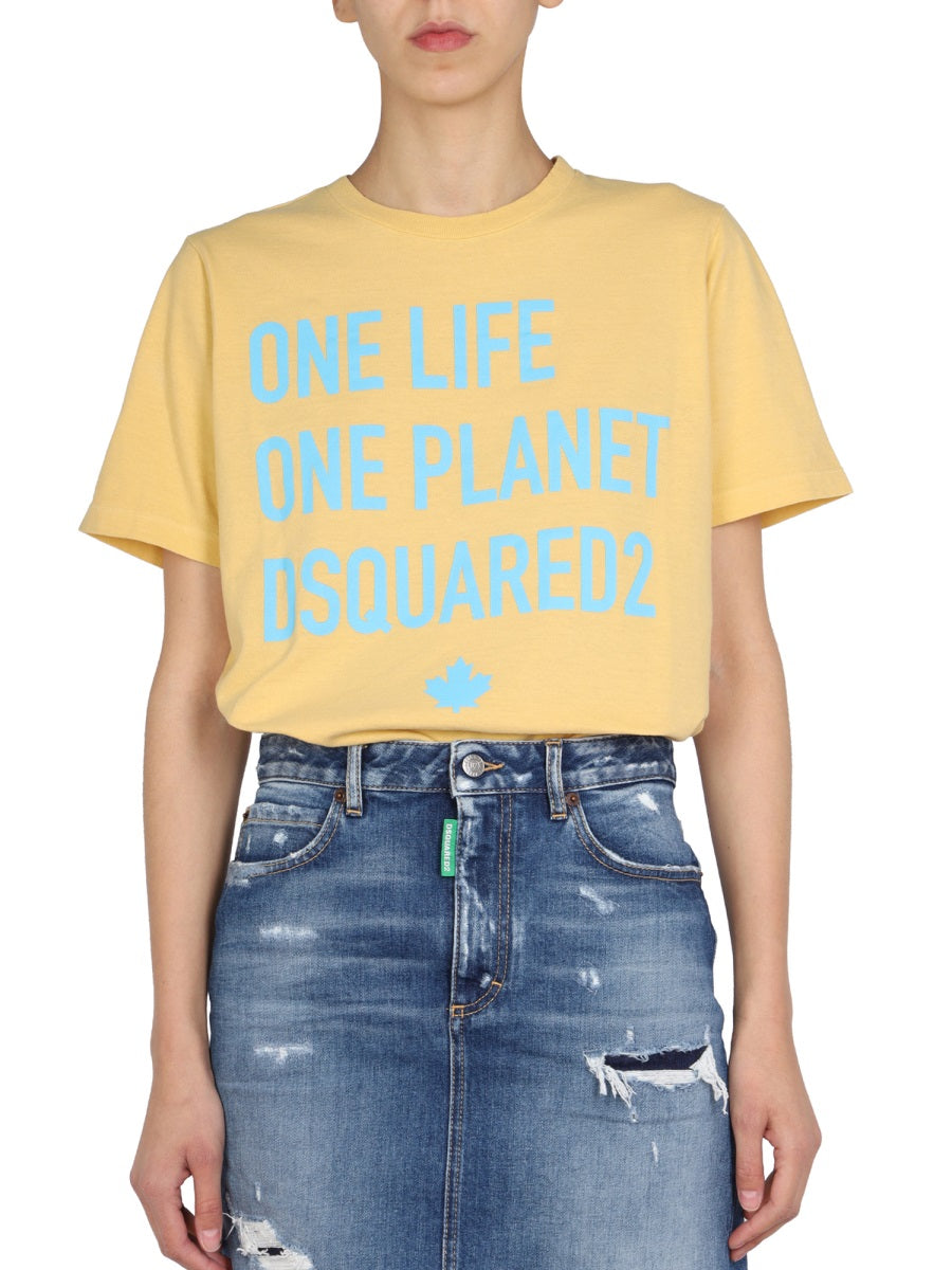 Dsquared Women "One Life One Planet" T-Shirt
