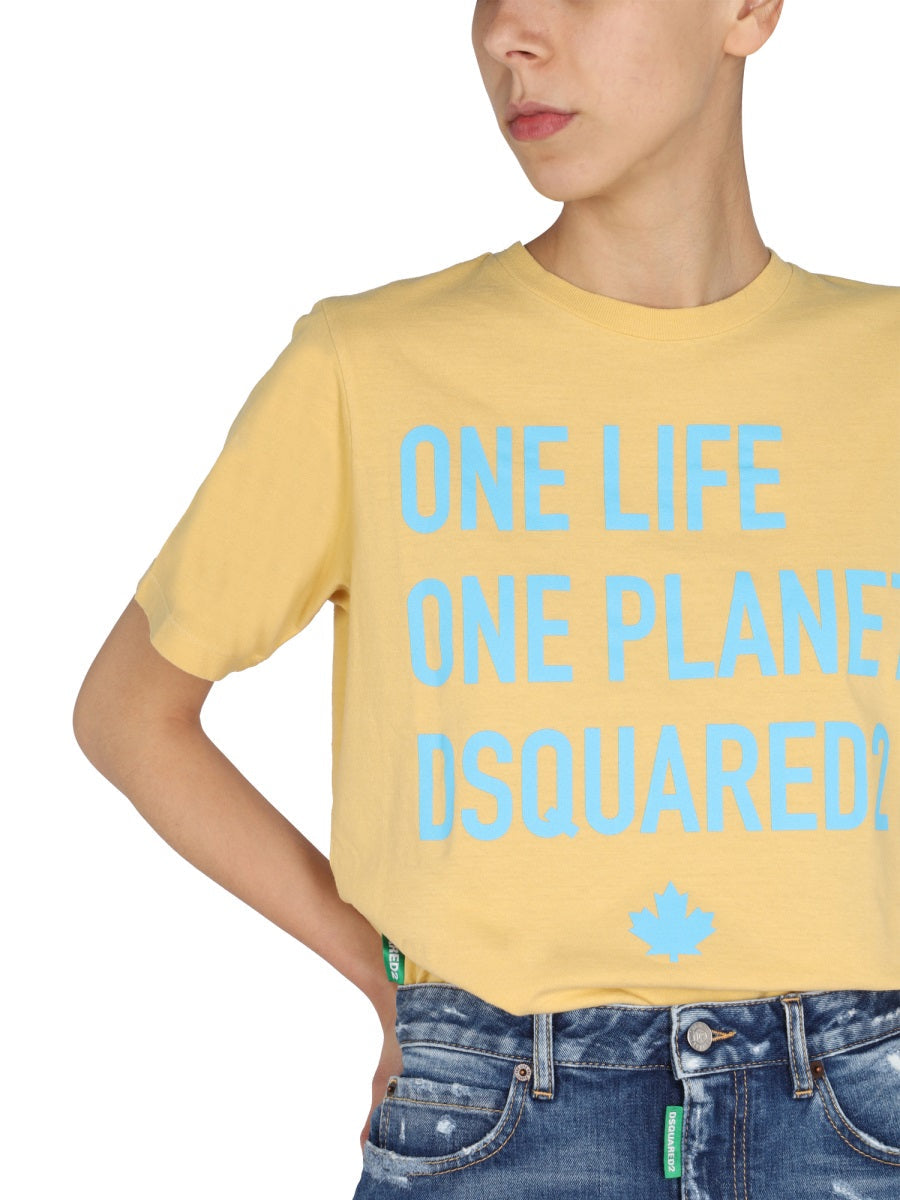 Dsquared Women "One Life One Planet" T-Shirt
