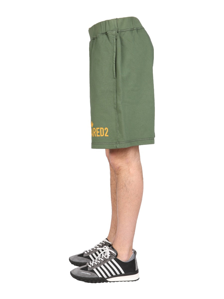 Dsquared Men "One Life One Planet" Bermuda Shorts