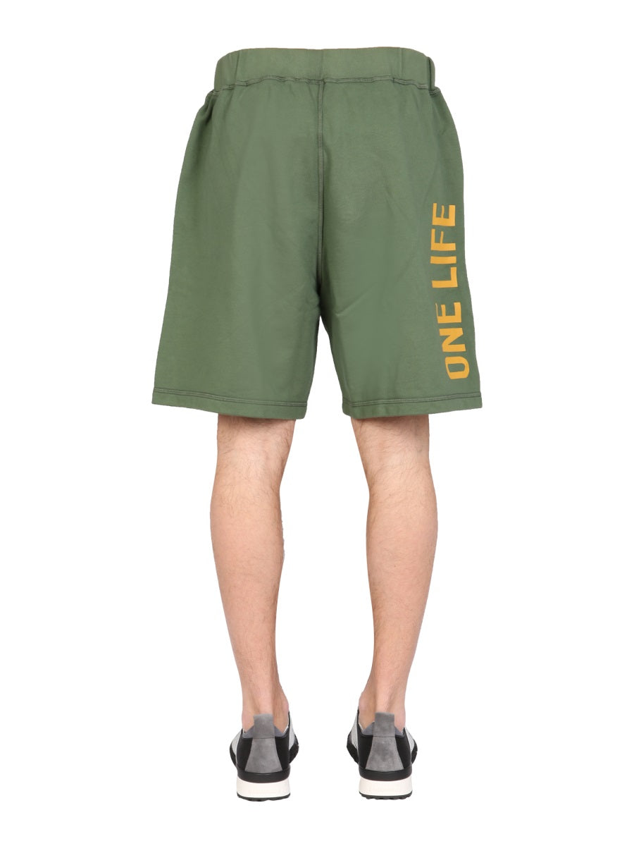 Dsquared Men "One Life One Planet" Bermuda Shorts
