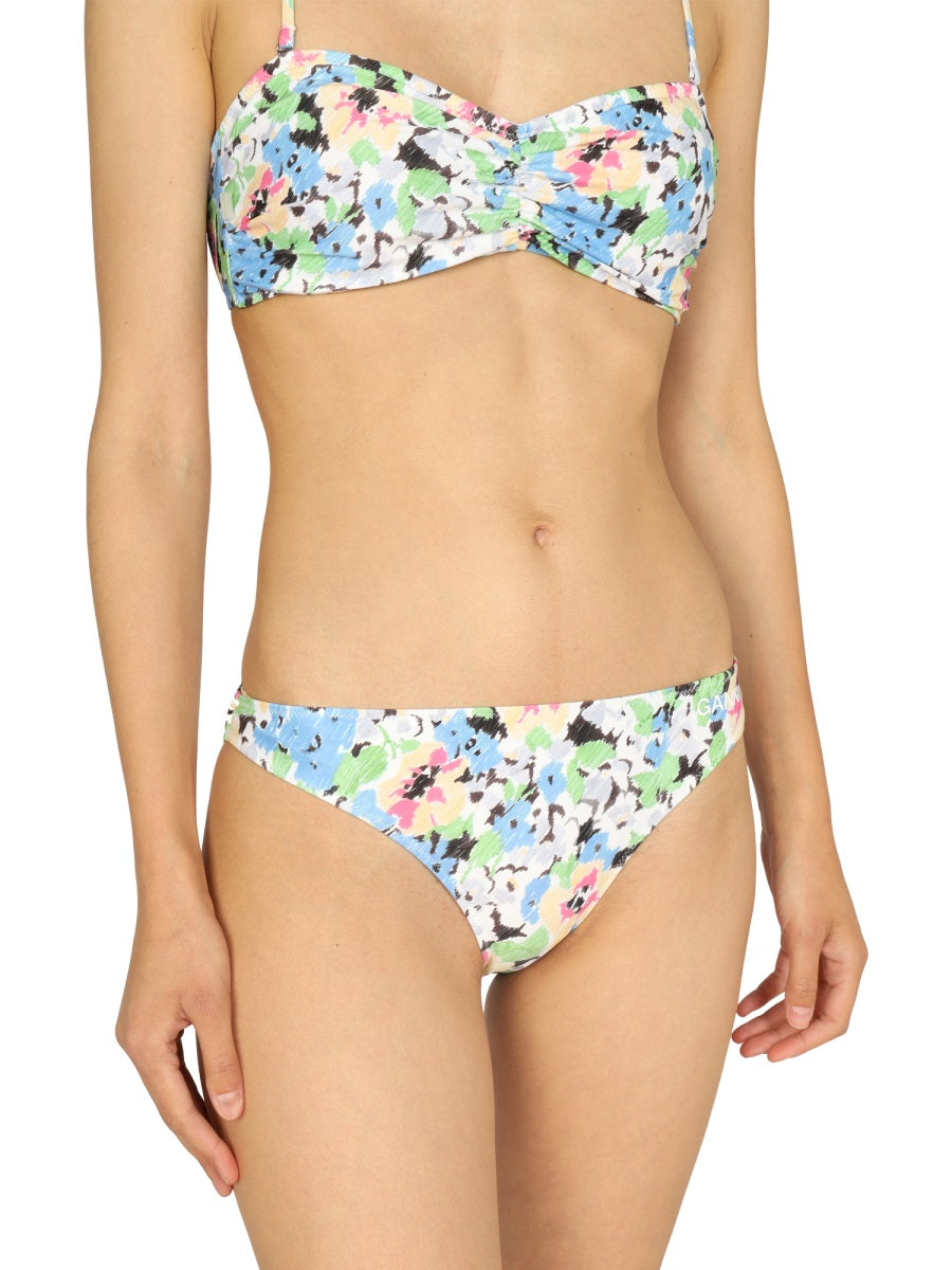 Ganni Women Floral Pattern Bikini Briefs