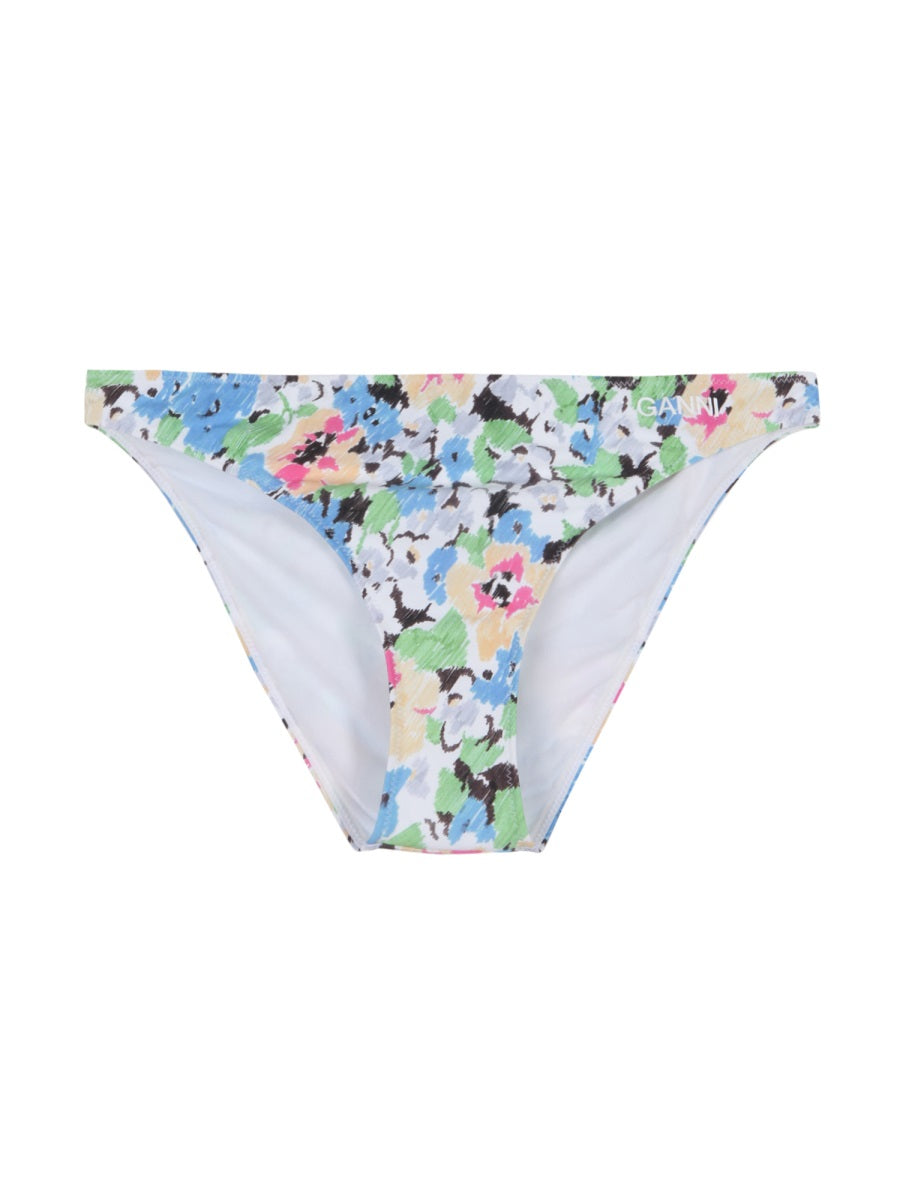 Ganni Women Floral Pattern Bikini Briefs