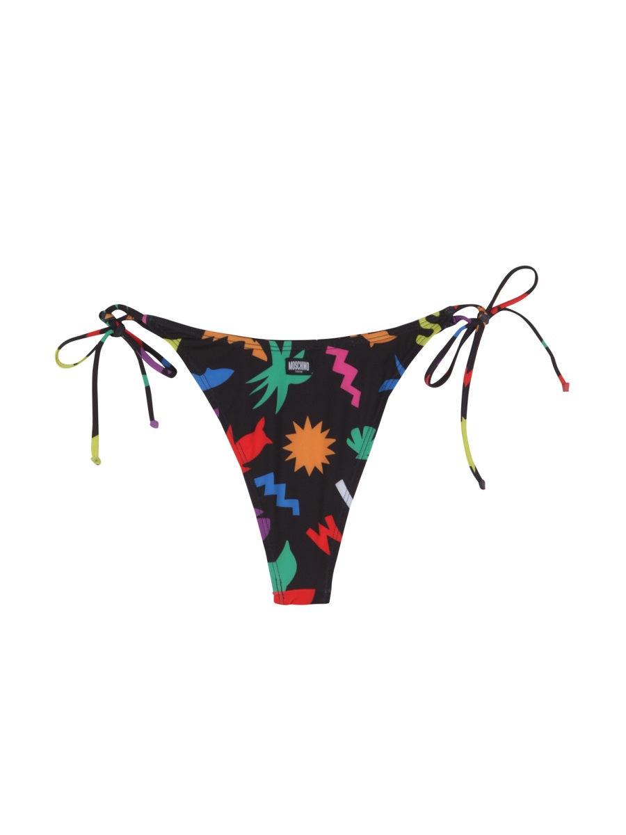 Moschino Women All Over Print Bikini Briefs
