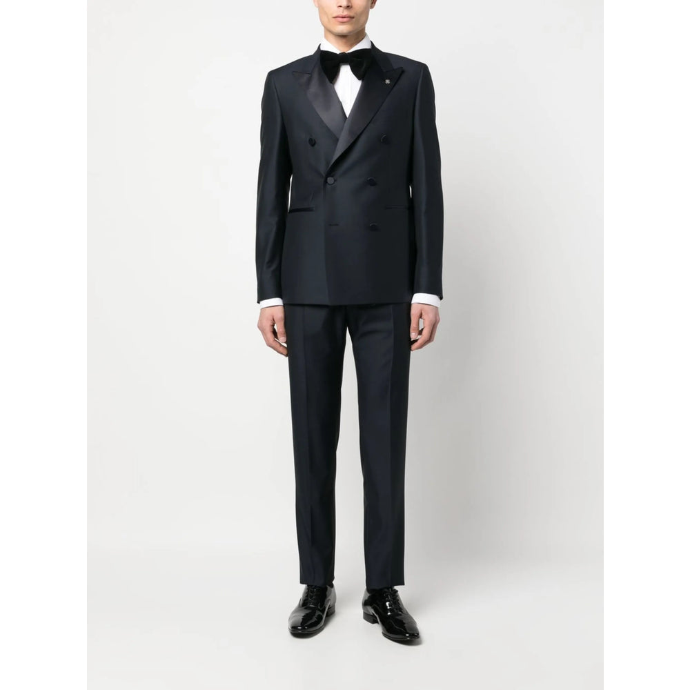 Tagliatore Blue Suits - Double  Breasted Suits Men
