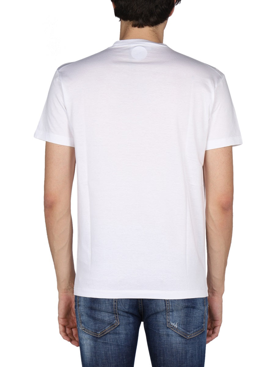 Dsquared Men "Globetrotter" T-Shirt With Print