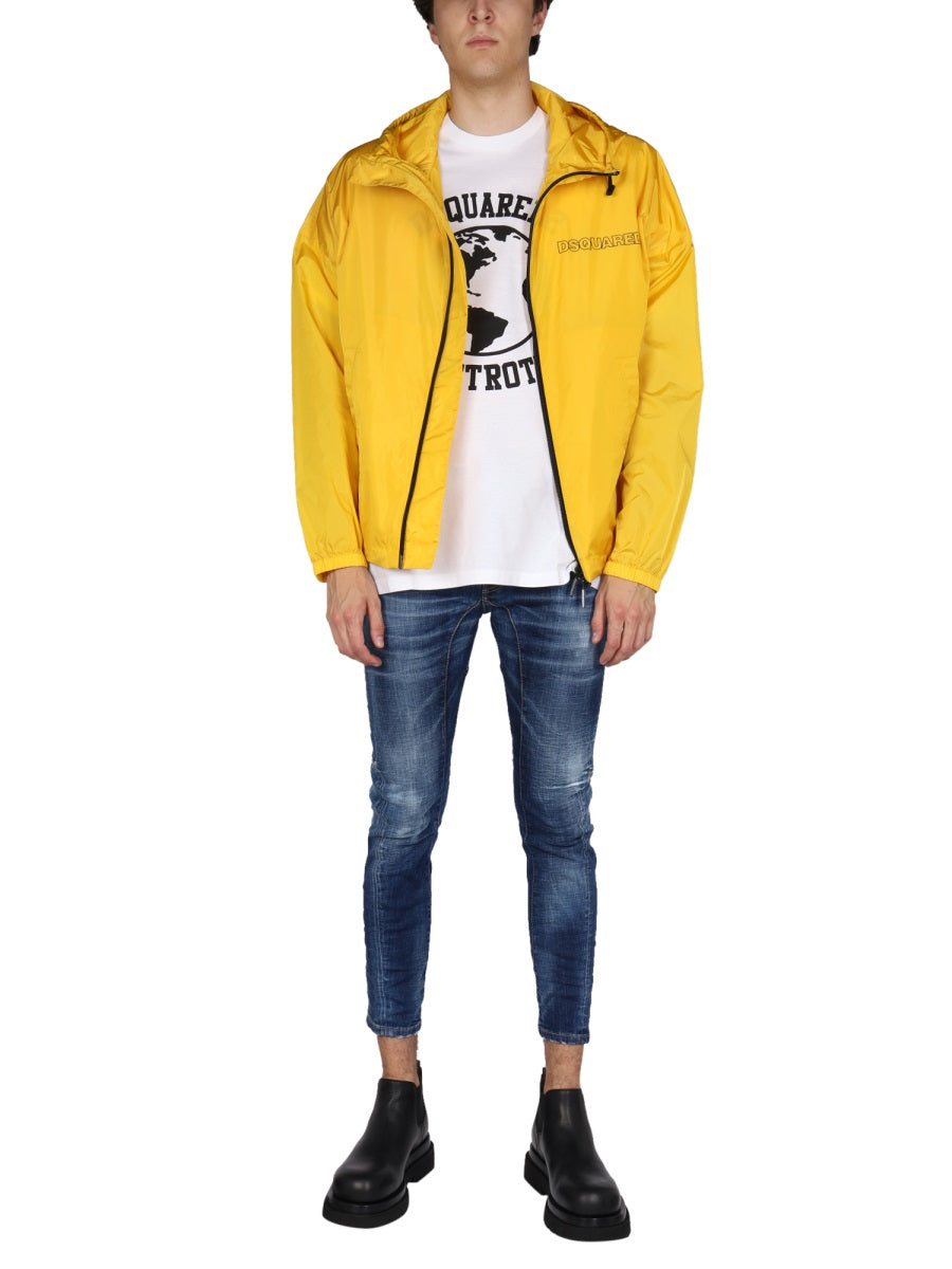 Dsquared Men Windbreaker With Logo