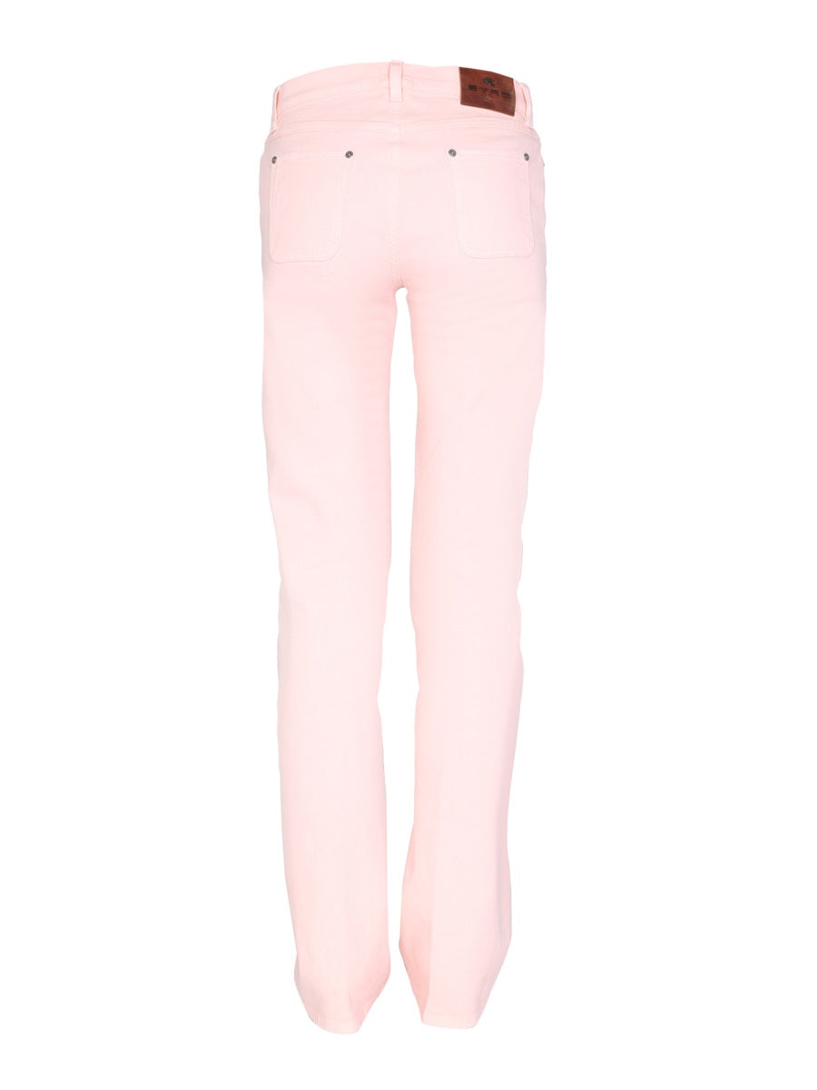 Etro Women Jeans With Embroidered Floral Detail