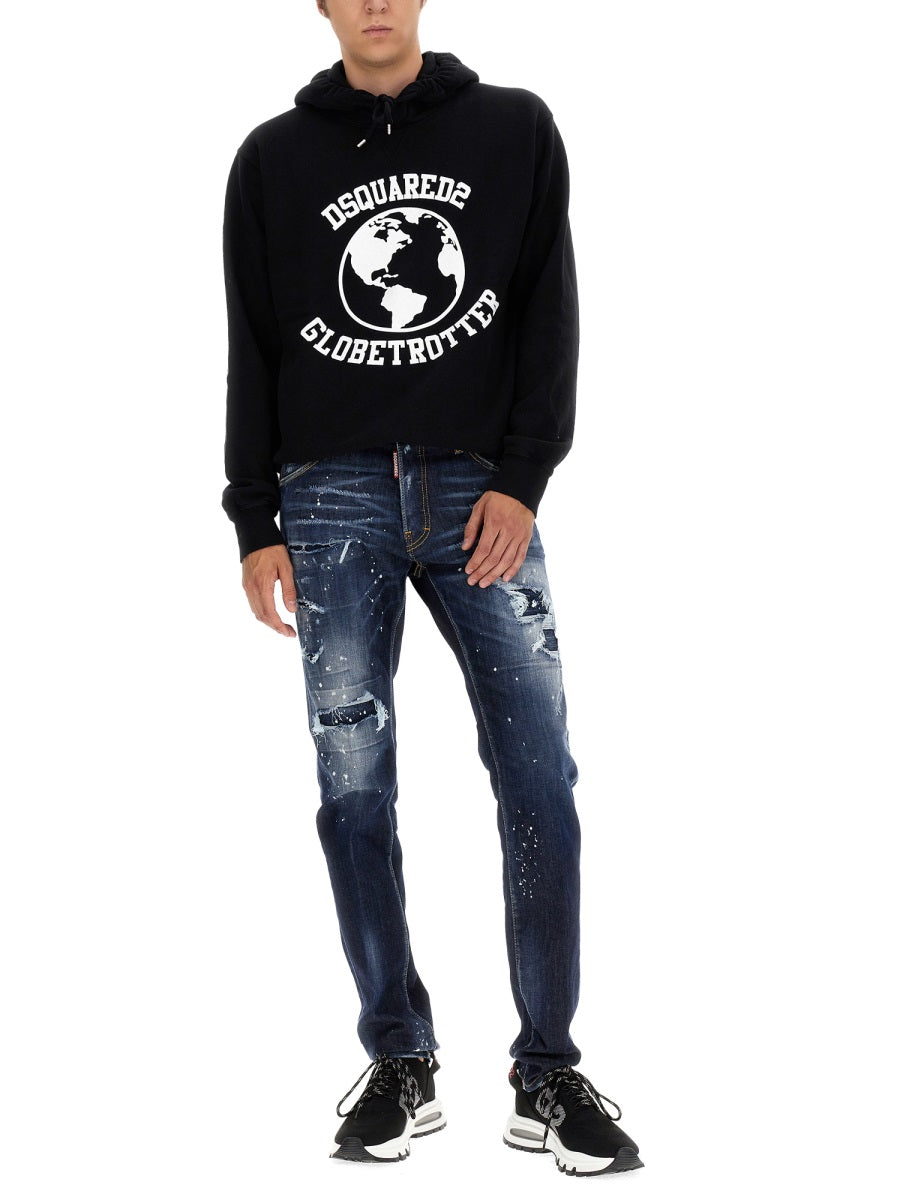 Dsquared Men Globetrotter Sweatshirt