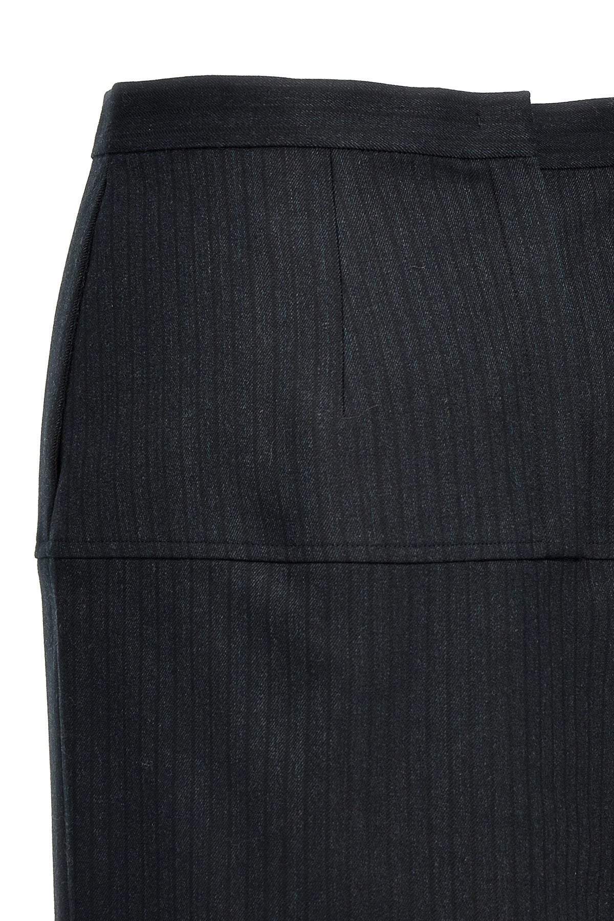 Fendi Women Pinstriped Wool Skirt