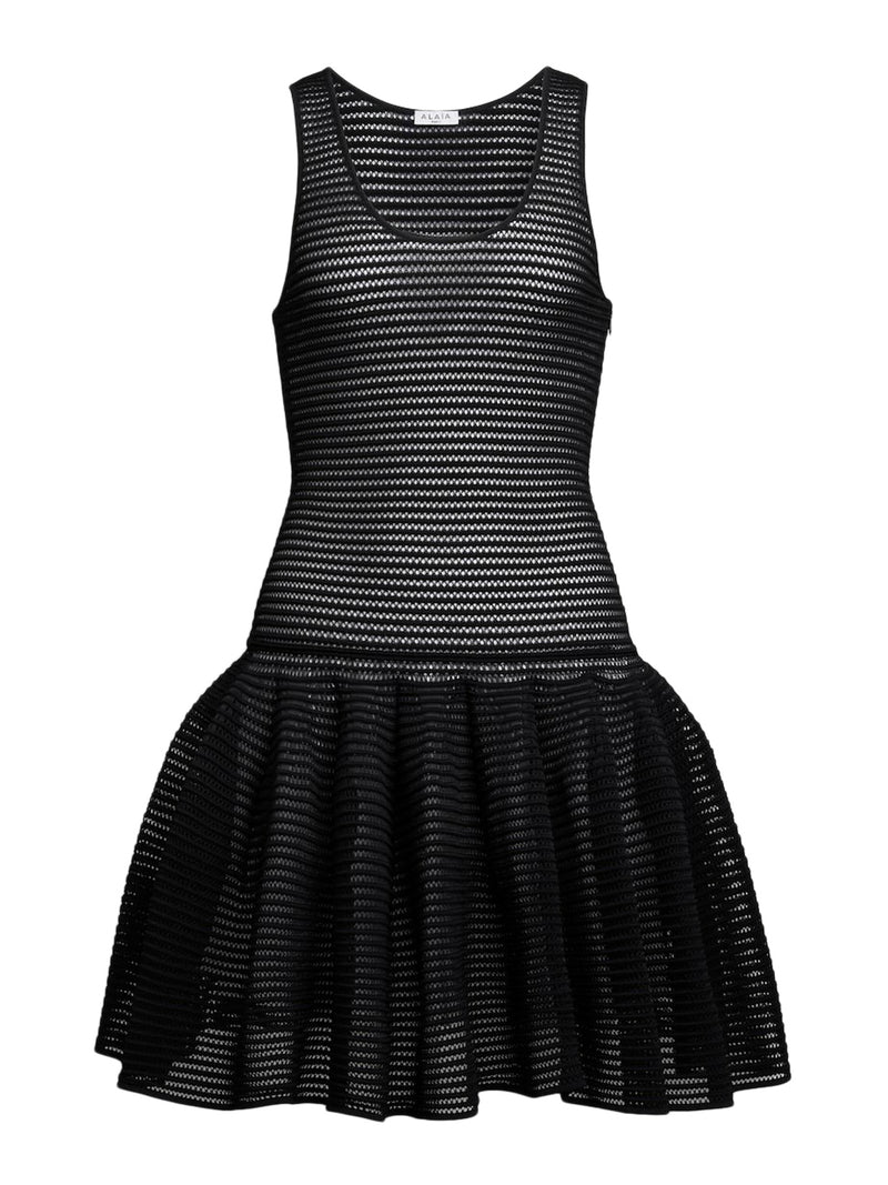 Alaia Women Short Dress In Crinoline Mesh