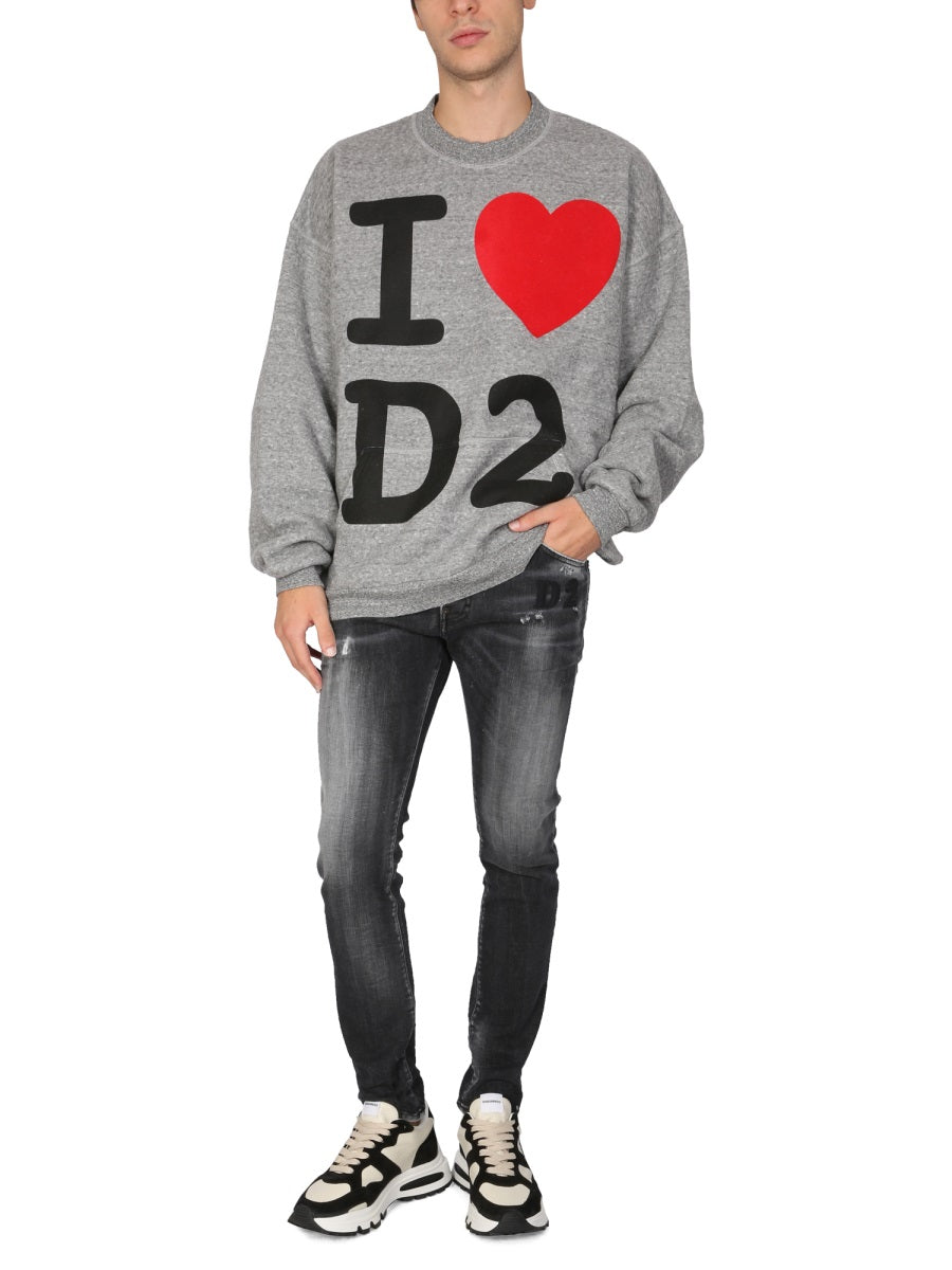 Dsquared Men I Love D2 Sweatshirt
