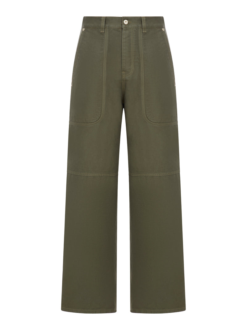 Loewe Men Cotton Cargo Pants