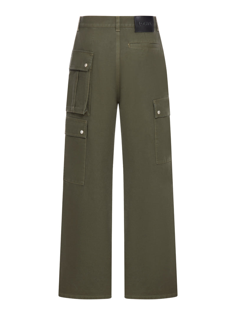Loewe Men Cotton Cargo Pants