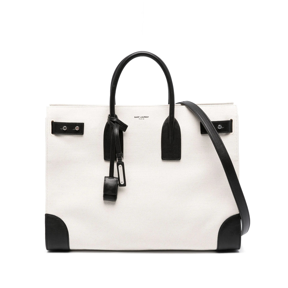 Saint Laurent White Tote Bags Men
