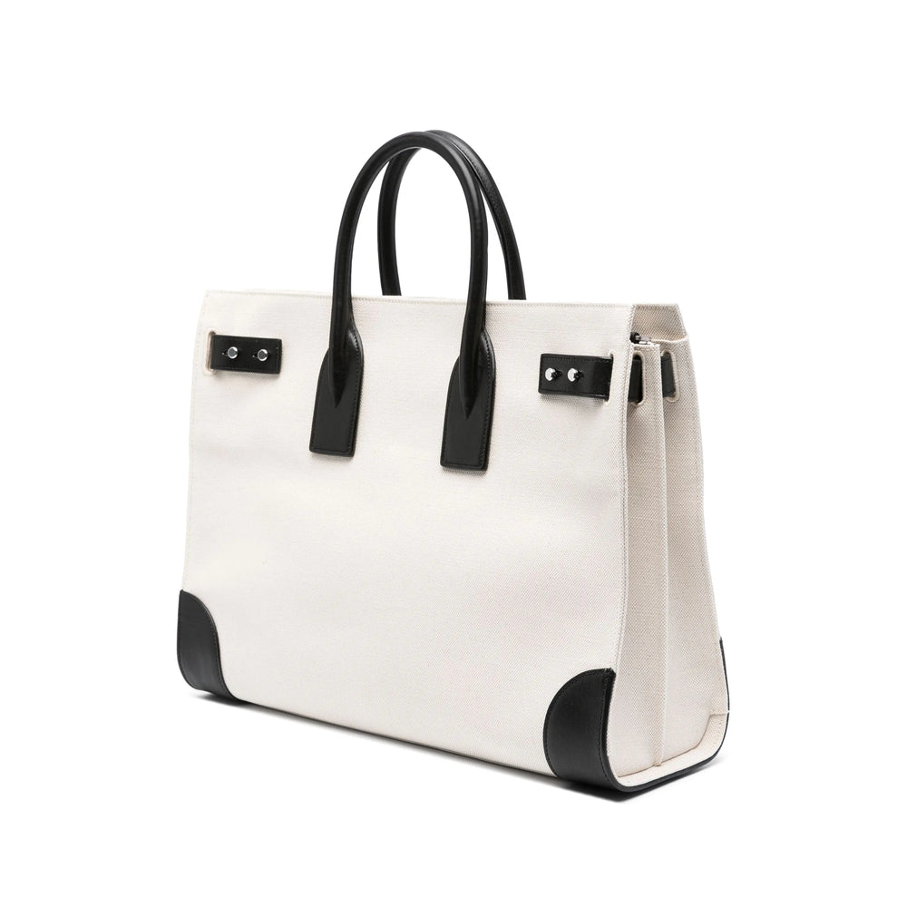 Saint Laurent White Tote Bags Men