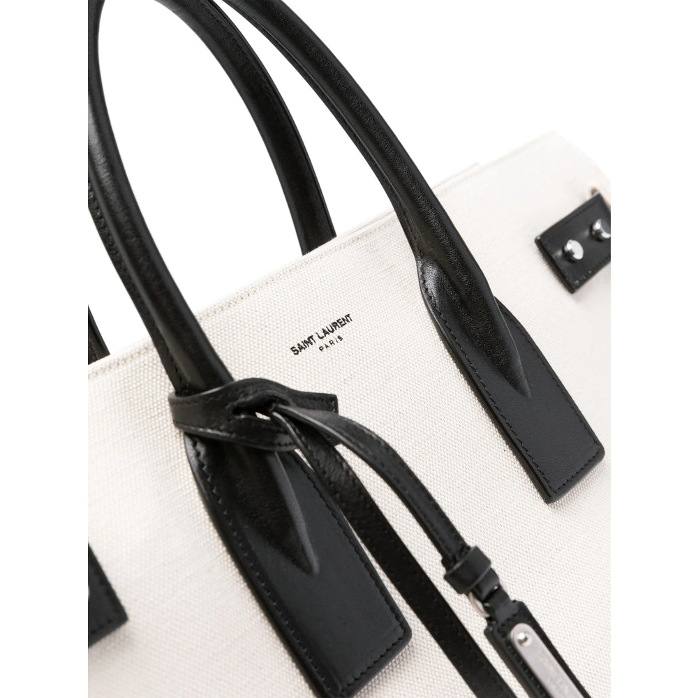 Saint Laurent White Tote Bags Men