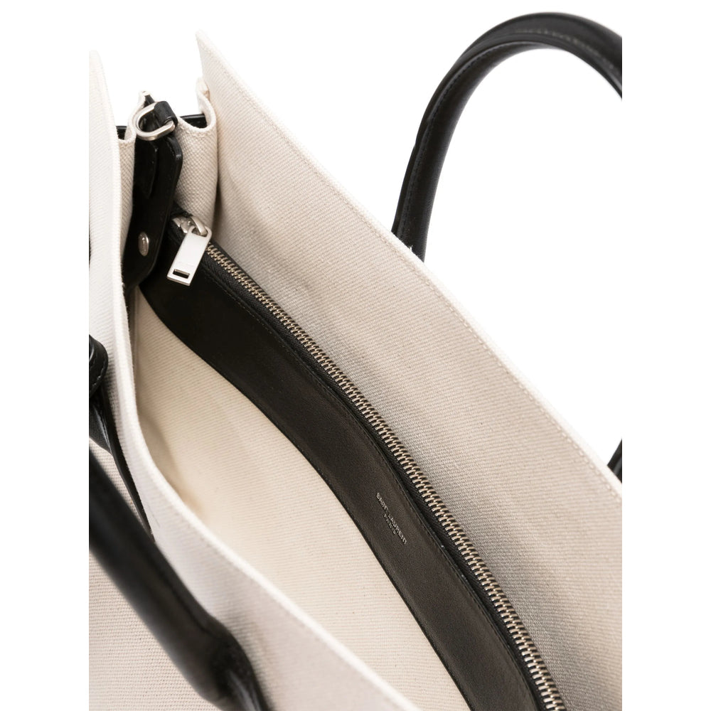 Saint Laurent White Tote Bags Men