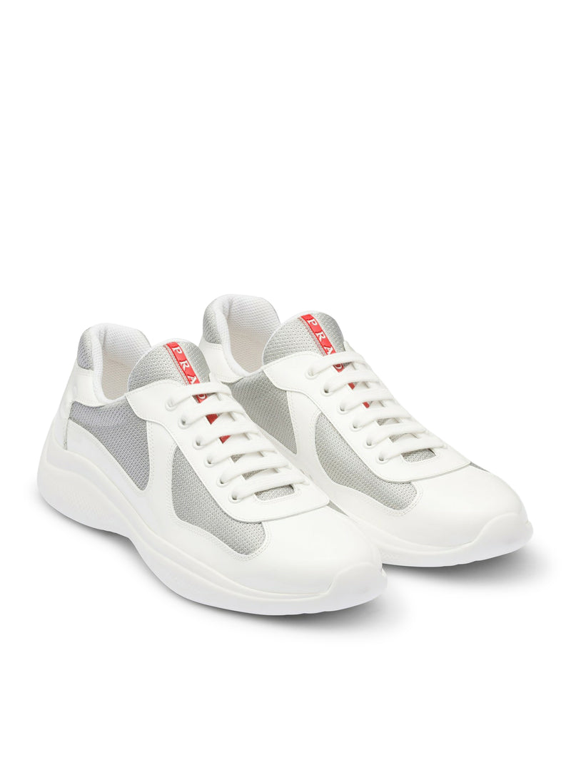 Prada Men Prada America's Cup Leather And Bike Fabric Sneakers
