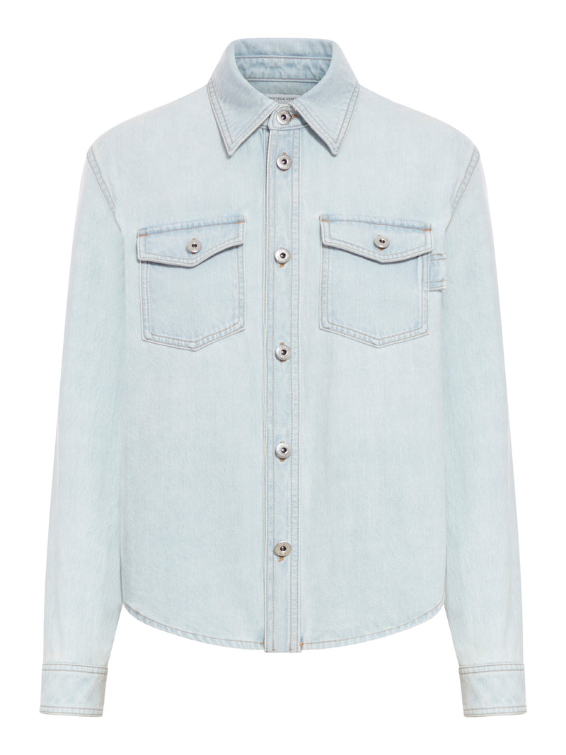Bottega Veneta Women Extra Bleach Denim Shirt