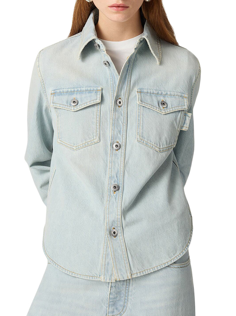Bottega Veneta Women Extra Bleach Denim Shirt