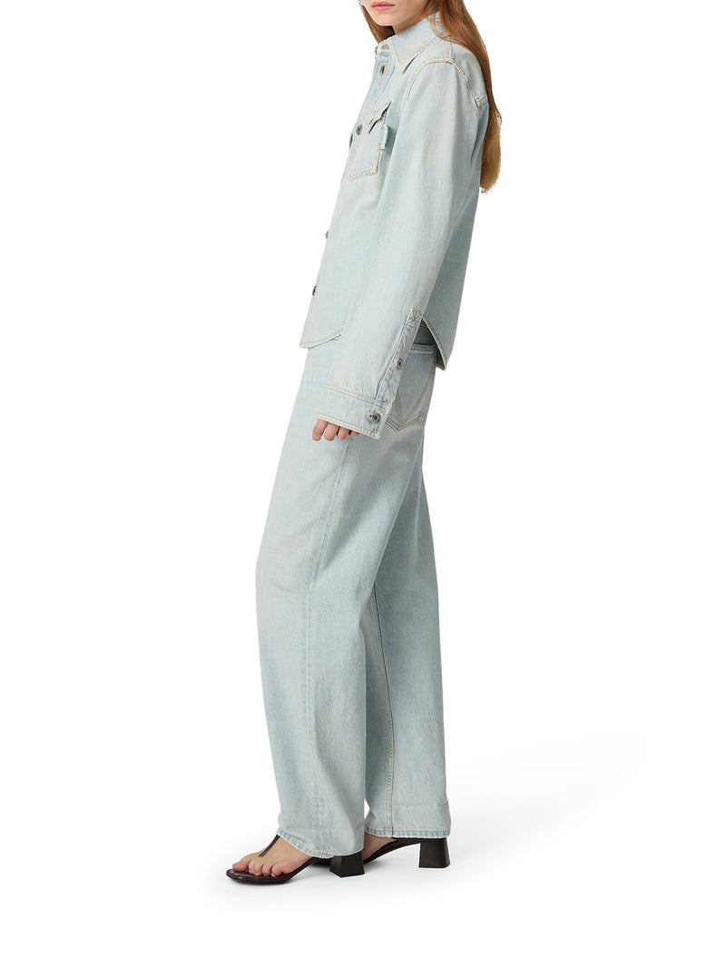 Bottega Veneta Women Extra Bleach Denim Shirt