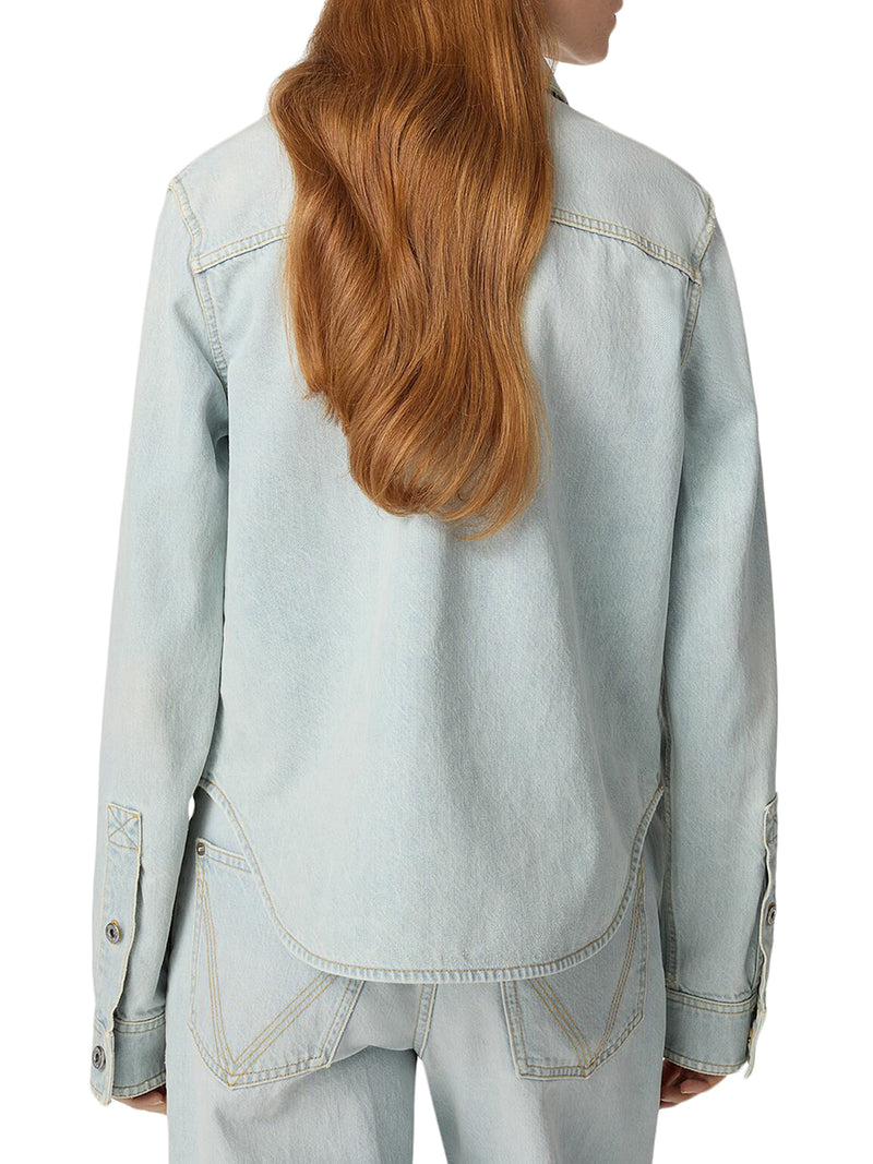 Bottega Veneta Women Extra Bleach Denim Shirt