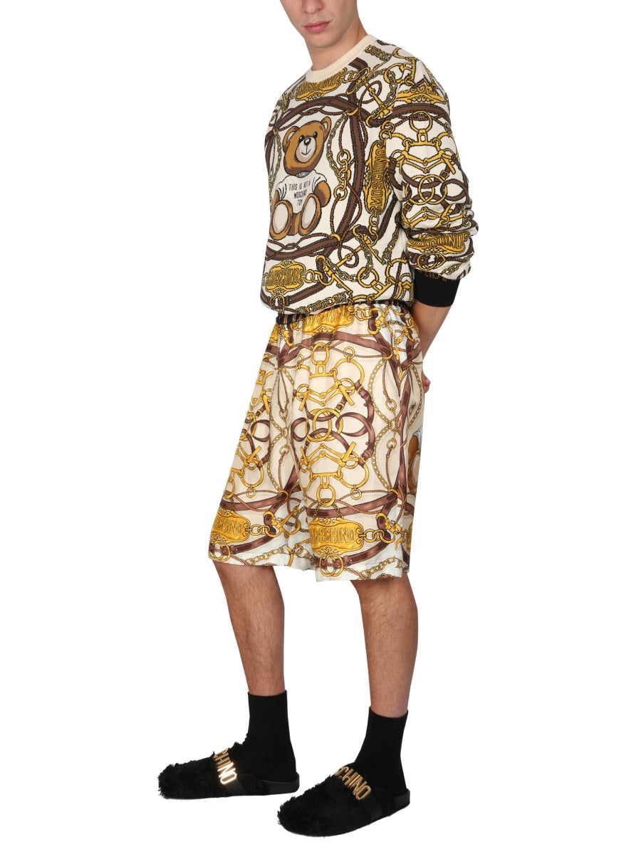 Moschino Men "Teddy" Bermuda Shorts