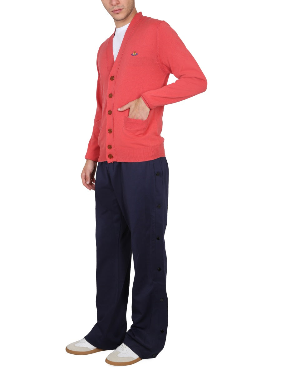 Vivienne Westwood Men Cardigan With Orb Embroidery