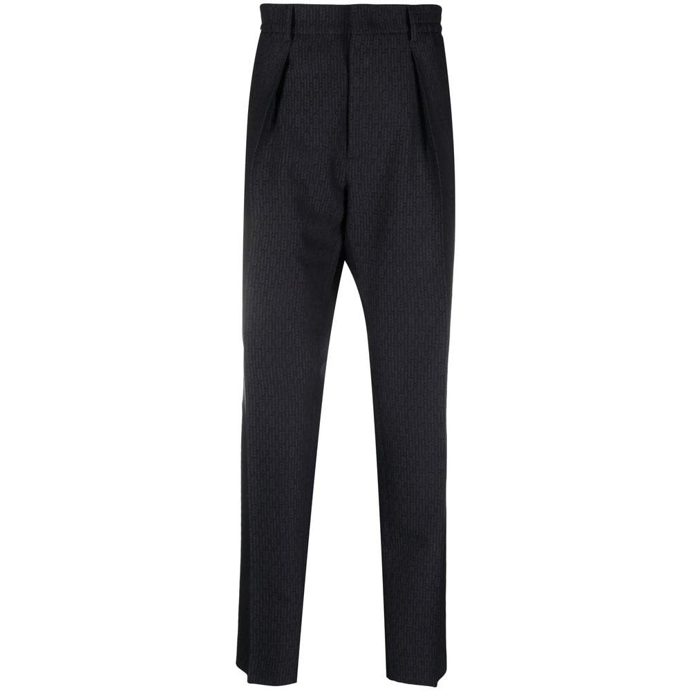 Fendi Blue Trousers - Tapered Trousers Men
