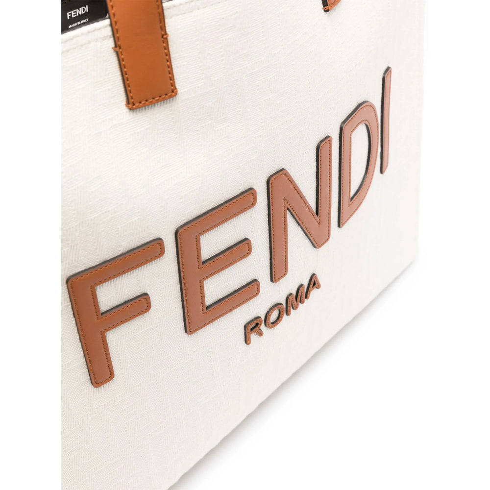 Fendi Neutrals Tote Bags Men
