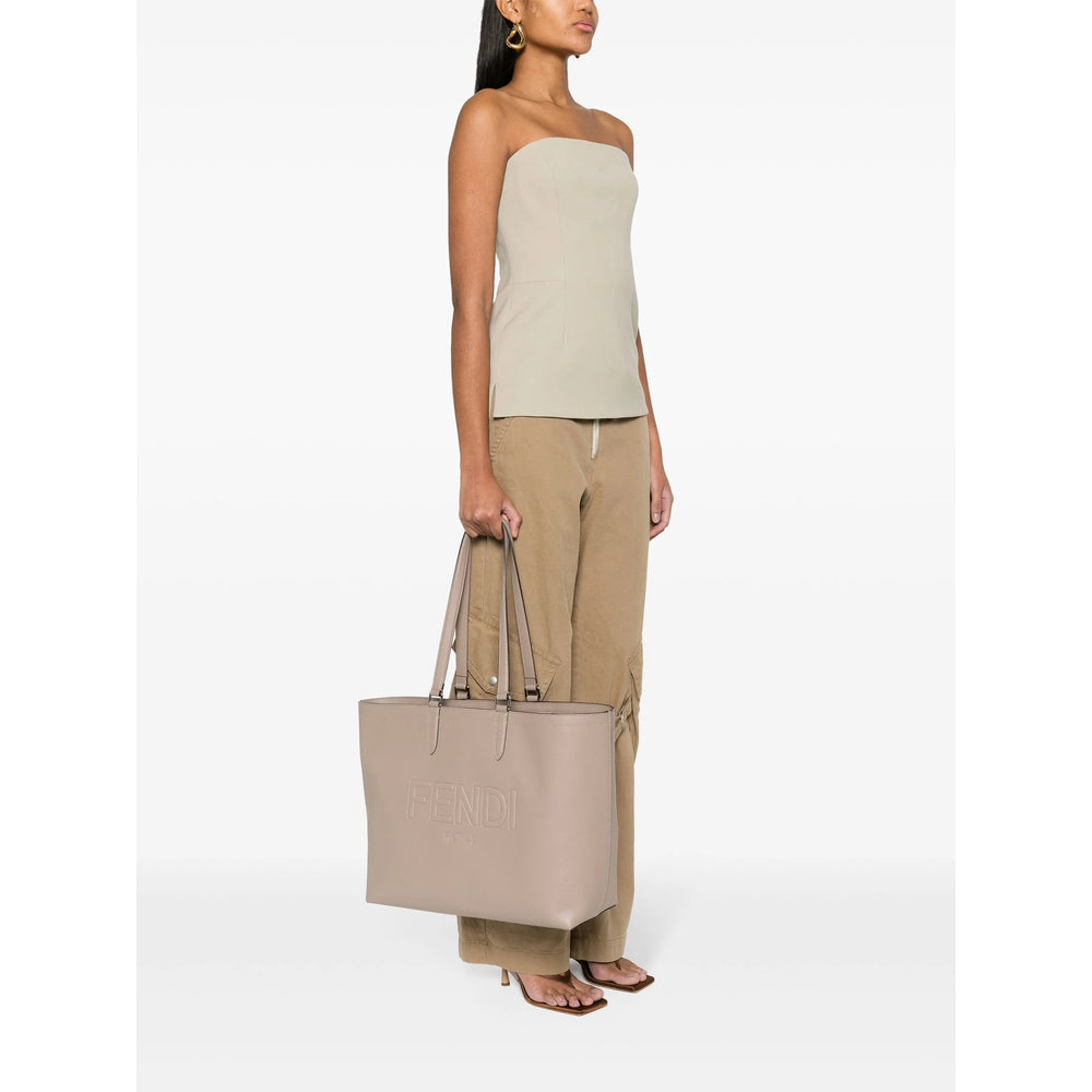 Fendi Neutrals Tote Bags Men