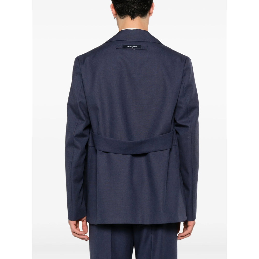 Fendi Blue Jackets - Blazers Men